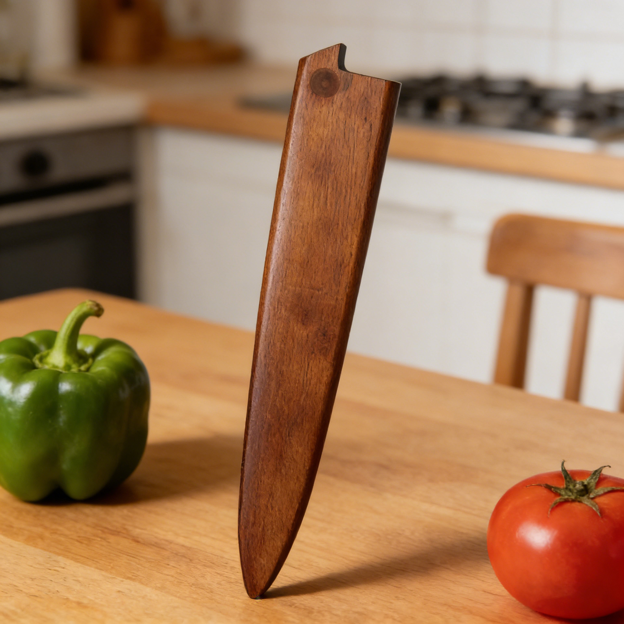 Oud Wood Chip - Wooden Knife Sheath Multi-function Kitchen Knife