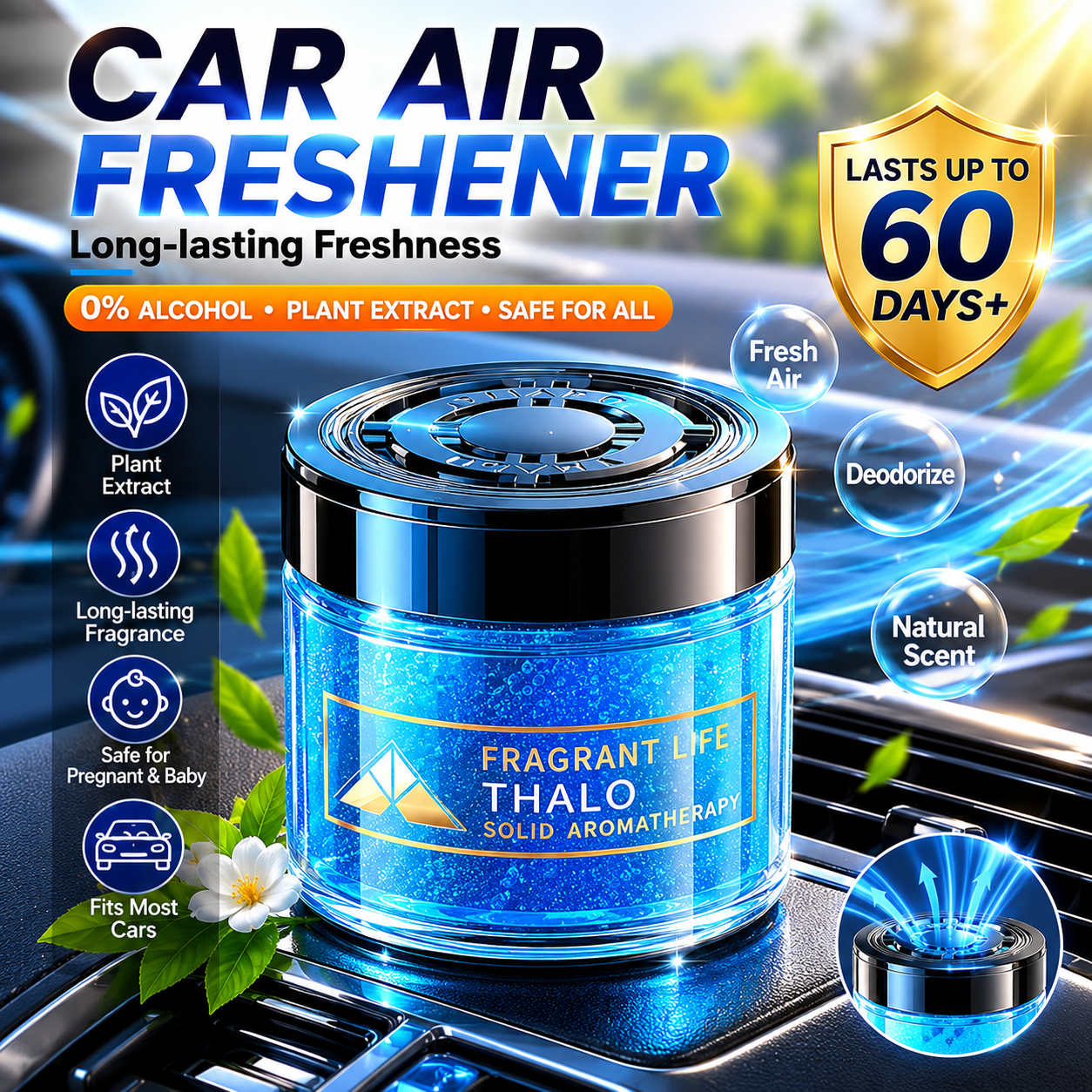 Perfume Fragrance Levels - Gardenia car fragrance, car perfume, car