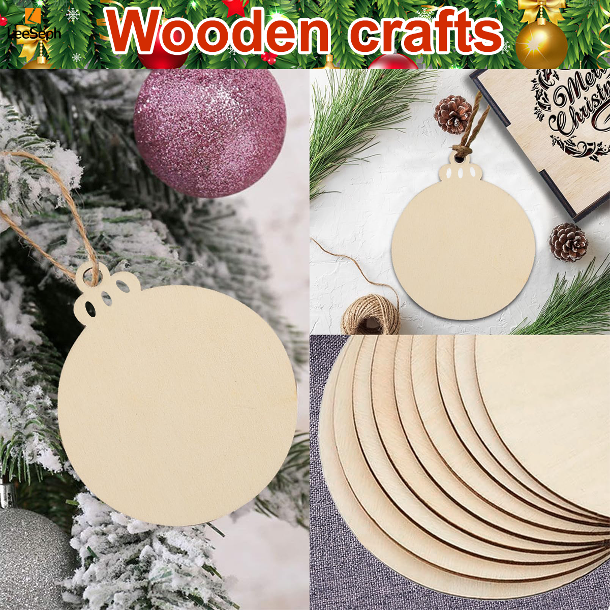 Wood Slices Set 3.5