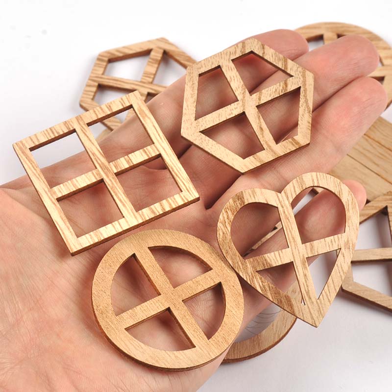 25Pcs 30-45mm Round/Heart/Hexa – Oud Wood Chip Bewertung und Preis