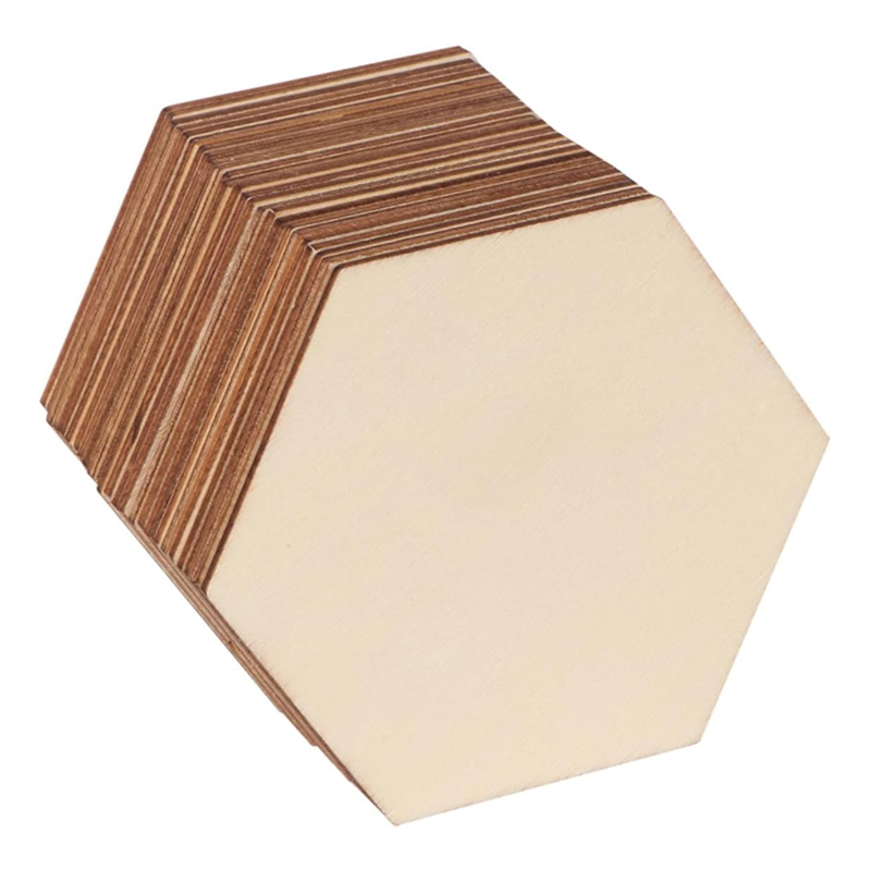 20pcs 20cm Hexagon Unfinished  – Oud Wood Chip Bewertung und Preis