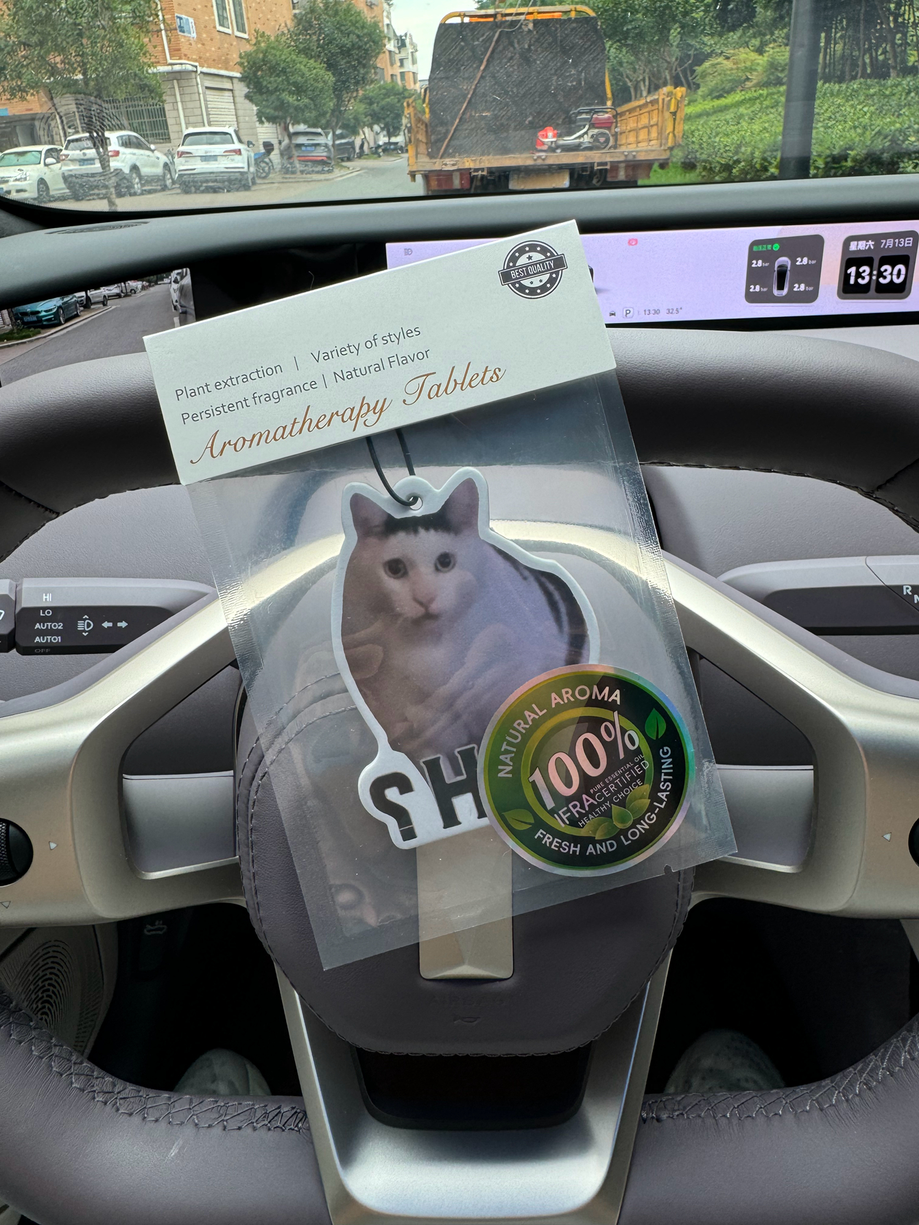 Huh? Cute White Cat Emoji Car  – Perfume Fragrance Emoji Bewertung und Preis