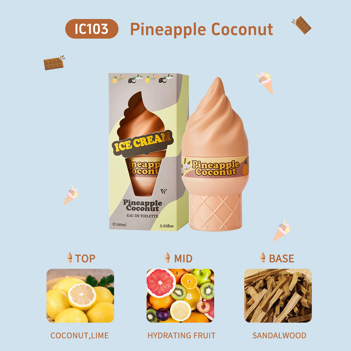 Ice Cream Cone Perfume Body Sp – Perfume Fragrance Bulk Bewertung und Preis
