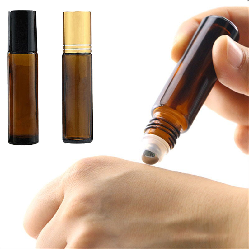 5PCS 10/15ml Amber Glass Empty – Attar Oil Roll On Bewertung und Preis