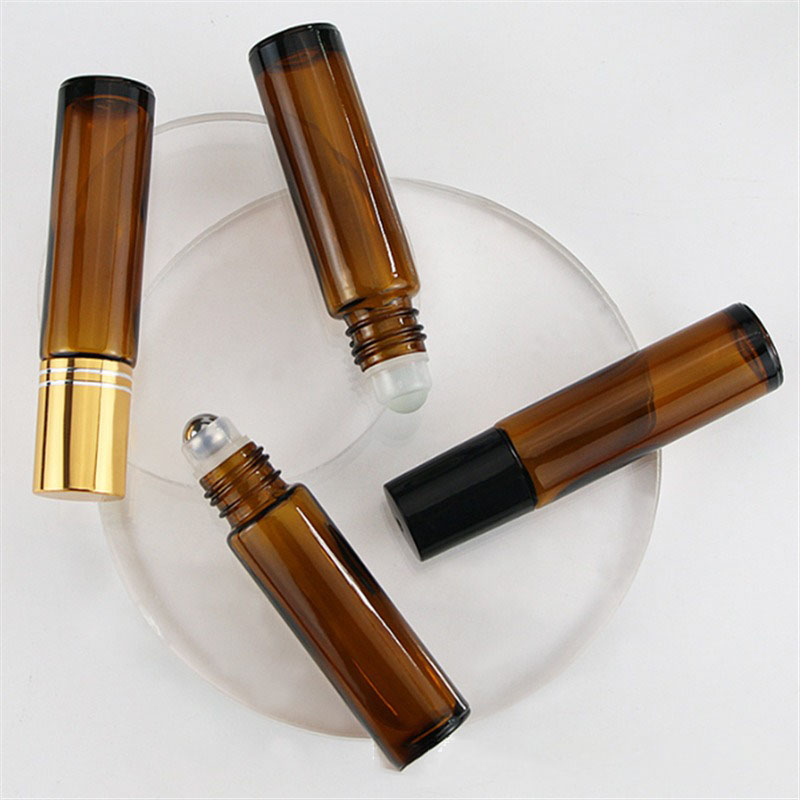 5PCS 10/15ml Amber Glass Empty – Attar Oil Roll On Bewertung und Preis